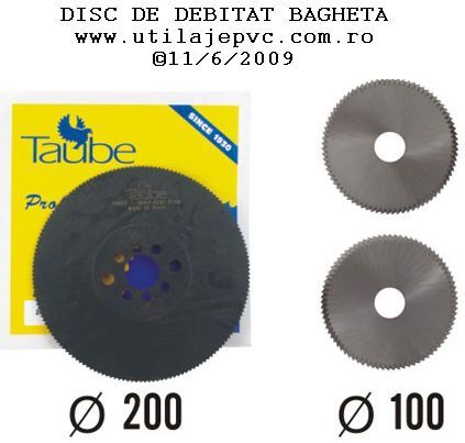 Disc masina de debitat bagheta